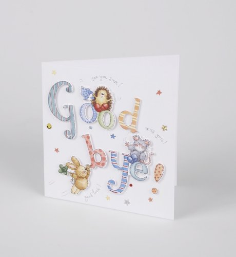 Country Bunch Goodbye Card