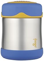 Thermos Foogo Leak-Proof Stainless Steel 10-Ounce Food Jar, Blue