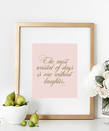 Laughter Quote Print 8×10 Inspirational Artwork Typography Home Decor Nursery Wall Art Bedroom Poster
