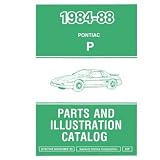 1984 1985 1986 1987 1988 PONTIAC FIERO Parts Book List by Pontiac