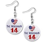 SUPPORT the WISCONSIN 14 Politics 1 Fish Hook Dangle Earrings