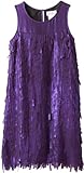 Us Angels Girls 7-16 Sleeveless Fringe Sheath