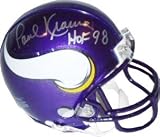 Paul Krause signed Minnesota Vikings Full Size Replica Helmet HOF 98- JSA Hologram