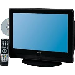 AEG CTV 4946 39,4 cm (15,5 Zoll) 16:9 HD-Ready LCD-Fernseher mit integriertem DVB-T Tuner und DVD Player schwarz