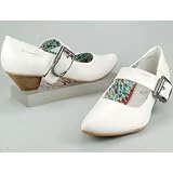 Produkt-Bild: s.OLIVER Damen Spangen-Pumps, verstellbare Schliesse, Decksohle Leder, weiss