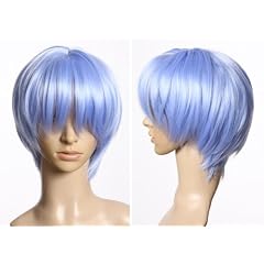Cosplayland C896 30cm kurz Halloween Karneval hitzefest Per�cke Blau