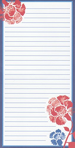 More Fun Flowers! Magnetic Refrigerator Grocery Lister to Do List Note Pad
