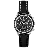Triumph Motorcycles Men's Chronograph Black Leather Watch #3007-01