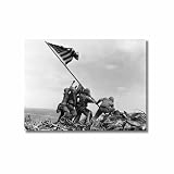IWO JIMA FLAG RAISING-9x12 Unframed Photo by Replay Photos