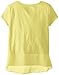 Kidtopia Big Girls' Short Sleeve Top with Chiffon Back