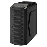 Tiger Tank Black ATX Mid Tower Gaming Case w/Front Loading Trays - NO PSU