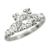 Vintage Platinum Diamond Engagement Ring, circa 1950s