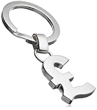 Image of SEVEN (London) Sterling Silver MA1216 Pound Symbol Keyring