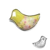 SG Paris Brooch Rhodium Yellow Jaune Combinaison Brooch Brooch Metal/Enamel/Strass Summer Teenager Miss Fashion Fashion Jewelry / Hair Accessories Others Birds