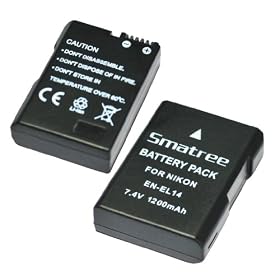 cozyswan For NIKON D3200 Smatree's NIKON EN-EL14 Rechargeable Li-Ion Battery