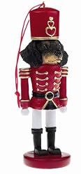 Black Dachshund Soldier Christmas Tree Ornament