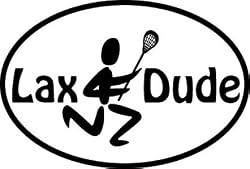 Lax Dude Oval Magnet