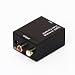 Digital Optical Coaxial Toslink to Analog RCA Audio Converter - Digital to Analogue Audio Converter - TOSlink / Coaxial to Stereo Left/Right RCA