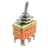 uxcell トグルスイッチ　電子工作 パーツ 超小型　オレンジ　ネジ端子　15A/250VAC 2ポジション