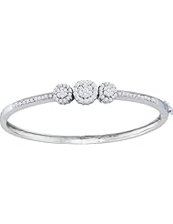 1.05CT-DIA FLOWER BANGLE