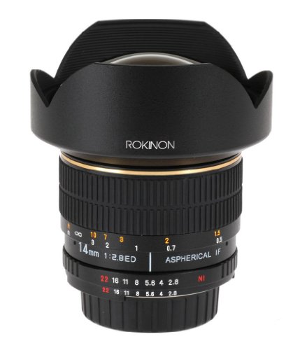 Rokinon FE14M-N 14mm F2.8 Ultra Wide Lens for Nikon (Black)