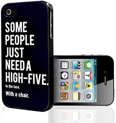 Sanstyle "Some People Just Need a High Five, in the Face, with a Chair" Hard Snap on Phone Case (iPhone 5/5s)