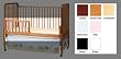 Jenny Lind Crib Daybed Conversion Kit in Unfinished Finish By Da Vinci Baby Furniture