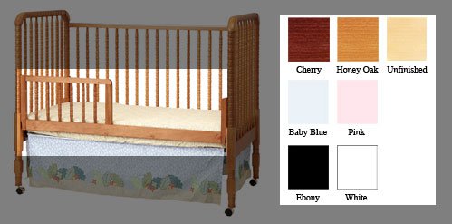 Kitchen: Jenny Lind Crib Daybed Conversion Kit in Powder Pink Finish By Da Vinci Baby Furniture