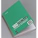 Norcom 5-Subject Notebook Wide Ruled, 10.5 x 8 Inches, 5 Assorted Colors, 180-Count (1 Notebook per Order) (77180-12)