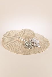 Per Una Floral Corsage Braided Hat