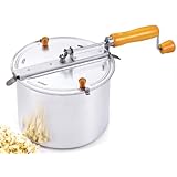Cook N Home 6.5 Quart Aluminium Popcorn Popper Stovetop