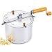 Cook N Home 6.5 Quart Aluminium Popcorn Popper Stovetop