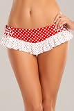 Betsey Johnson Pinwheel Skirted Brazilian Bottom