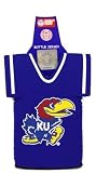KANSAS JAYHAWKS BOTTLE JERSEY KOOZIE COOLER