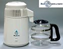 Water Distiller, Countertop, White Enamel with Glass Collection