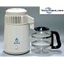 Water Distiller, Countertop, White Enamel with Glass Collection