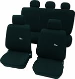 Produkt-Bild: Cartrend 60214 Sitzbezug Komplettset "Nero Black", 11-teilig mit T&Uuml;V-Gutachten, Seitenairbag-geeignet