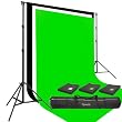 Three Prism 10x20' 100% Cotton Muslin Backdrops and The Ravelli Full Size 10x12' Background Stand Set