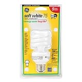 Tools & Hardware : GE Spiral Compact Fluorescent Bulb, 20 Watts