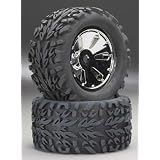 7166 1 8 Truggy Tire Set C Chrome (2)