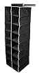 Kennedy Home Collection 5168 16-Pocket Hanging Shoe/Purse Organizer, Cream/Black