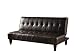 ACME Bk Pu Bycast Adjustable Sofa
