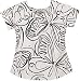 Scrubs - Koi Demi 100% Cotton White Mariposa Scrub Top