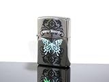 ZIPPO ジッポ ライター レインボーバタフライ タトゥーブラック TB-BKの画像