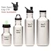 Klean Kanteens with Steel Loop & Steel Flat Caps | All Sizes - 12 oz, 18 oz, 27 oz, 40 oz. Mix & Match