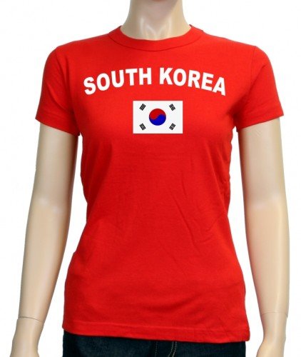Süd Korea T-Shirt girly rot, Gr.M