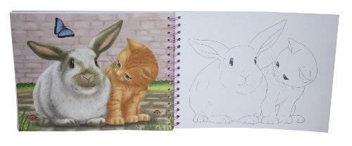 Imagen 4 de Depesche 5850 - Libro para colorear con pegatinas - Animal love colorear