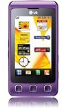 LG KP500 Cookie Unlocked Phone with 3.2MP Camera, Digital Media Player and MicroSD Slot--International Version with No Warranty (Purple)