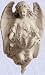 Medieval Statue Angel with shell Home and Garden Wall Sculpture new