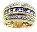 Vintage Tanzanite and Diamond 14k Gold Ring title=